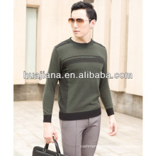 2015 fashion jacquard men's cashmere sweater